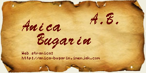 Anica Bugarin vizit kartica